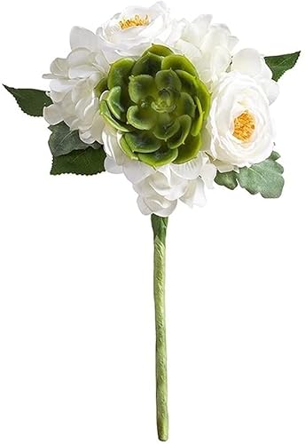 KGFDSGDS Simulation Rose Fleischigen Künstliche Blume Bouquet Halten Blumen für Wohnzimmer Tisch Dekoration Gefälschte Blume Blume Anordnung Prop Gefälschte Blumen von KGFDSGDS