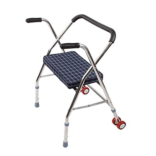 KGGKEUH Leichte Rollator Erwachsene Gehhilfe, Leichter Rollator, Rollator mit Sitz für Senioren (Size : 1) (2) Thoughtful Dekoration von KGGKEUH