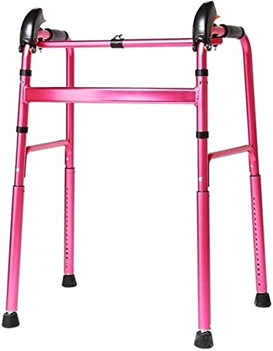 Rollator Walker Gehhilfe, Standard-Gehhilfe, zusammenklappbar, leichte Aluminiumlegierung, verstellbare Mobilität, Gehhilfe für ältere Menschen, die sich nach einem besseren Leben sehnen, durchdacht von KGGKEUH