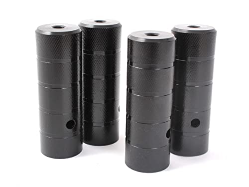 KHE BMX Axle Pegs Fußrasten für 10mm Achsen-Gewinde 3/8" Zoll schwarz 4 Stück KHE BMX Axle Pegs Fußrasten für 10mm Achsen-Gewinde 3/8" Zoll schwarz 4 Stück von KHEbikes