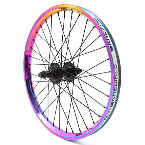 KHE BMX Hinterrad Oil Slick Alu Felge MVP 36H 14mm 9T Ritzel und Felgenband KHE BMX Hinterrad Oil Slick Alu Felge MVP 36H 14mm 9T Ritzel und Felgenband von KHEbikes