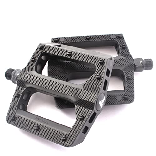 KHE BMX Pedale Acme PVC schwarz 1/2" Zoll CrMo Achse 100mm breit nur 308g KHE BMX Pedale Acme PVC schwarz 1/2" Zoll CrMo Achse 100mm breit nur 308g von KHEbikes