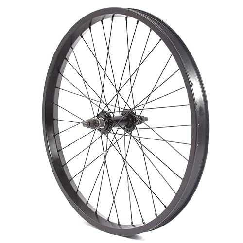 KHE BMX Vorderrad schwarz eloxiert 35mm breit 7005 Alu TDI Felge 36 Loch 10mm Laufrad von KHEbikes