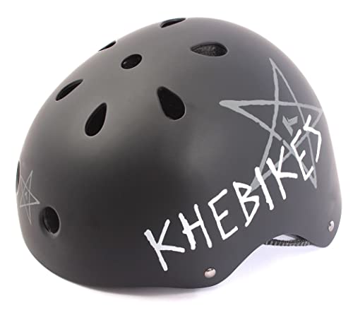 KHE PRO BMX Freestyle Kinder Helm Skate Scooter Matt Schwarz Größe S 48-54cm KHE PRO BMX Freestyle Kinder Helm Skate Scooter Matt Schwarz Größe S 48-54cm von KHEbikes