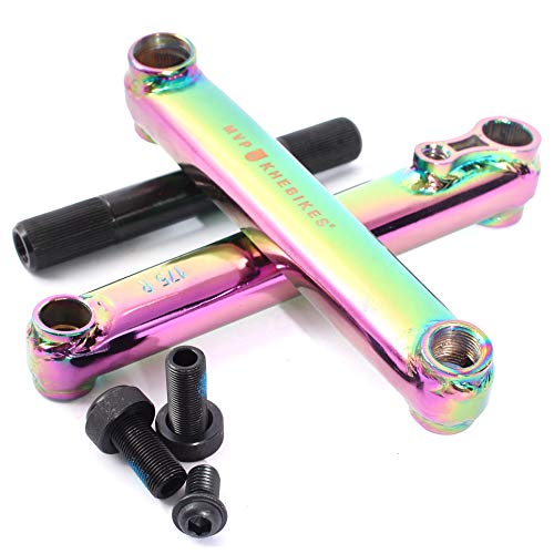 KHEbikes MVP V2 BMX Kurbel-Set 48 Zähne CrMo 19mm Achse Oil Slick 812g 175mm KHEbikes MVP V2 BMX Kurbel-Set 48 Zähne CrMo 19mm Achse Oil Slick 812g 175mm von KHEbikes