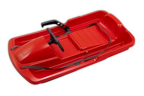 KHW | Lenkschlitten Snow Fox | Rot | TÜV-geprüft | Made in Germany | ausgefeiltes Lenksystem & griffsicheres Lenkrad | kälte- und lichtbeständiger Kunststoff | der Hingucker auf jeder Piste KHW | Lenkschlitten Snow Fox | Rot | TÜV-geprüft | Made in Germany | ausgefeiltes Lenksystem & griffsicheres Lenkrad | kälte- und lichtbeständiger Kunststoff | der Hingucker auf jeder Piste von KHW