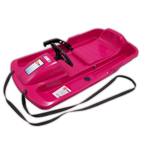 KHW | Lenkschlitten Snow Fox | Pink | 95 cm | TÜV-geprüft | inkl. Zugseil | ausgefeiltes Lenksystem | kälte- und lichtbeständiger Kunststoff | Made in Germany KHW | Lenkschlitten Snow Fox | Pink | 95 cm | TÜV-geprüft | inkl. Zugseil | ausgefeiltes Lenksystem | kälte- und lichtbeständiger Kunststoff | Made in Germany von KHW