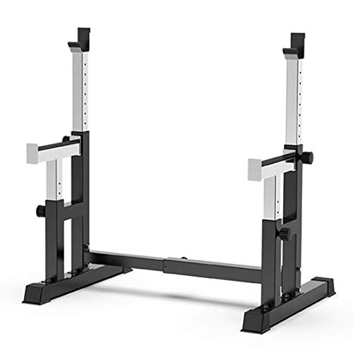 KHYTEBV Squat Rack Höhe und Breite einstellbar Multifunktions-Bodybuilding Bankdrücken Rack Langhantelständer Gewichtheber Rack, für Indoor Home Gym St von KHYTEBV