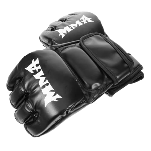 KICHOUSE 1 Paar Boxhandschuhe Für Kickboxen Und Sparring Halbfinger Design Für Optimalen Griff Ideal Für Training Und Fitness Unisex Größe Perfekt Für MMA Und von KICHOUSE