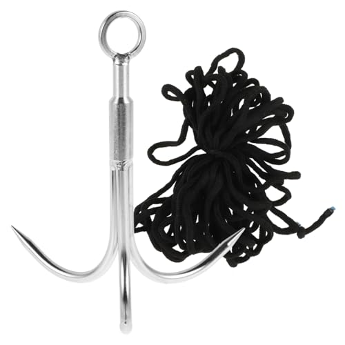 KICHOUSE Ankerhaken Für Wasserunkraut Bergsteigerhaken Kletterzubehör Haken Zum Klettern Kletterhaken Zum Wandern Greifhakenwerfer Outdoor-kletterhaken Aus Stahl Silver Rostfreier Stahl KICHOUSE Ankerhaken Für Wasserunkraut Bergsteigerhaken Kletterzubehör Haken Zum Klettern Kletterhaken Zum Wandern Greifhakenwerfer Outdoor-kletterhaken Aus Stahl Silver Rostfreier Stahl von KICHOUSE