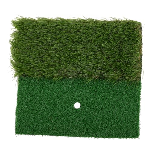 KICHOUSE Golfpad Golf-Trainingsmatte Golf Schlagmatte Indoor-Golfmatte Golf Schlagfläche Golf Rasenmatte Golfball Golf-Schlagpolster Golfschaukelmatte Golfschlagmatte pp Nylongras Green von KICHOUSE