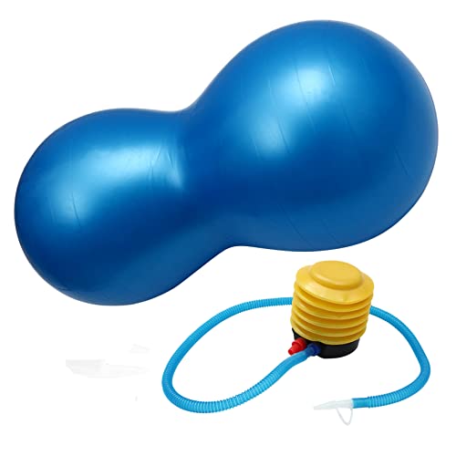 KICHOUSE PVC Yoga Erdnussball Set Mit Inflator Verdickter Fitnessball Für Yoga Pilates & Core Training Inkl Handgehaltener Massageball Für Gezielte Muskelentspannung Und von KICHOUSE