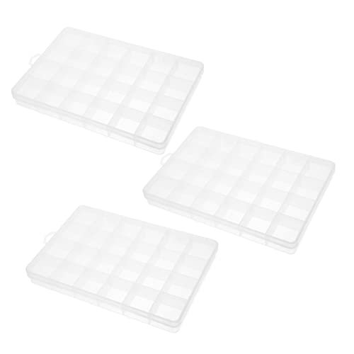 KICHOUSE Tragbarer Angelgeräte Organizer 3 Teilig Transparente Angelbox Mit 24 Fächern Für Optimale Aufbewahrung Und Ordnung Von Angelausrüstung Ideal Für Angler Und von KICHOUSE