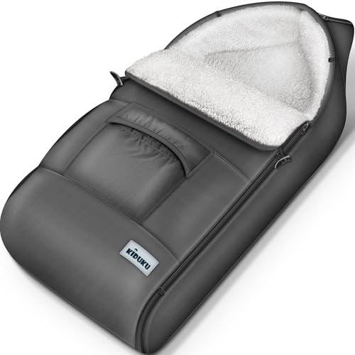 KIDUKU Winterfußsack für Kinderwagen Buggy - Babyfußsack waschbar | Fußsack Babyschale mit Reißverschluss & Tasche KIDUKU Winterfußsack für Kinderwagen Buggy - Babyfußsack waschbar | Fußsack Babyschale mit Reißverschluss & Tasche von KIDUKU
