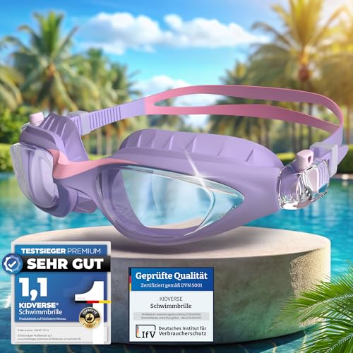 KIDVERSE Schwimmbrille Kinder - Bequeme Schwimmbrille für Jungen & Mädchen ab 3 Jahre - Geprüfte Kinder Schwimmbrille mit UV-Schutz & Anti Beschlag Schutz - Wasserdichte Kindertaucherbrillen ab 3 KIDVERSE Schwimmbrille Kinder - Bequeme Schwimmbrille für Jungen & Mädchen ab 3 Jahre - Geprüfte Kinder Schwimmbrille mit UV-Schutz & Anti Beschlag Schutz - Wasserdichte Kindertaucherbrillen ab 3 von KIDVERSE