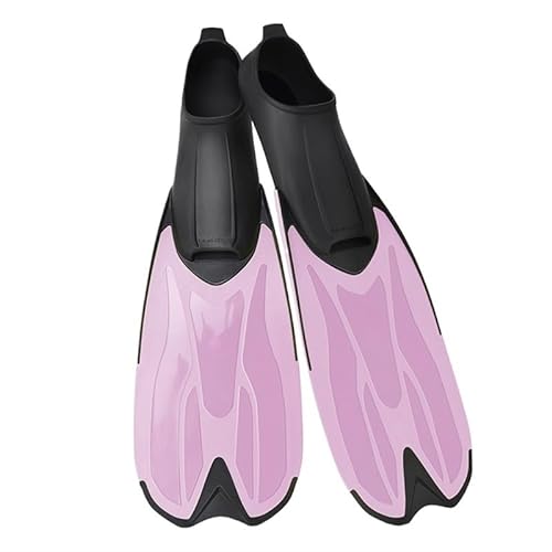 Tauch-Flip-Flops, verstellbare Herren- und Damen-Freistil-Tauch-Trainingsschuhe, Silikon-Flip-Flops ( Color : Pink , Size : 40-41 ) von KIKYKUBBLETASW