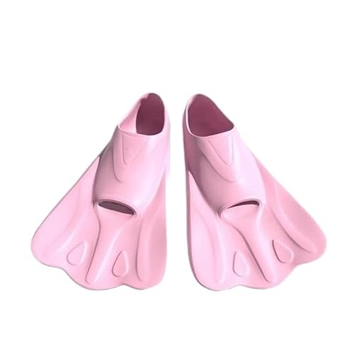 Tauch-Flip-Flops, verstellbare Herren- und Damen-Freistil-Tauch-Trainingsschuhe, Silikon-Flip-Flops ( Color : Pink , Size : M 38-39 ) von KIKYKUBBLETASW