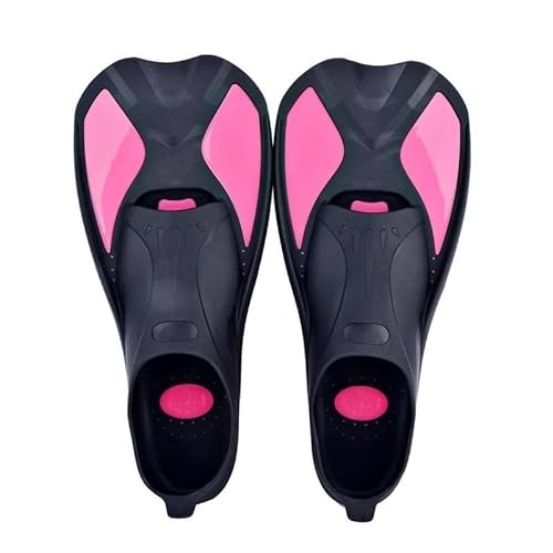 Tauch-Flip-Flops, verstellbare Herren- und Damen-Freistil-Tauch-Trainingsschuhe, Silikon-Flip-Flops ( Color : Rose red , Size : XS ) von KIKYKUBBLETASW