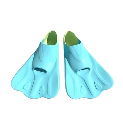Tauch-Flip-Flops, verstellbare Herren- und Damen-Freistil-Tauch-Trainingsschuhe, Silikon-Flip-Flops ( Color : Sky Blue , Size : M 38-39 ) von KIKYKUBBLETASW