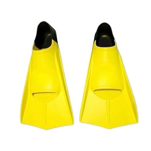 Tauch-Flip-Flops, verstellbare Herren- und Damen-Freistil-Tauch-Trainingsschuhe, Silikon-Flip-Flops ( Color : Yellow Black , Size : L-39-41 ) von KIKYKUBBLETASW