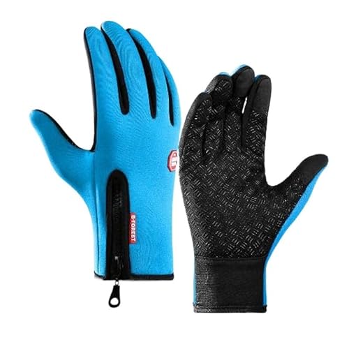 Winterhandschuhe for Damen und Herren, Autofahren, Motorradhandschuhe, winddicht, warme Winterhandschuhe, flexibler Griff, bequeme Fahrradhandschuhe for Outdoor-Ski, Radfahren, Camping, Angeln, Autofa von KIKYKUBBLETASW