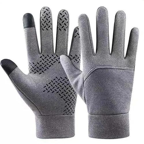 Winterhandschuhe for Damen und Herren, Autofahren, Motorradhandschuhe, winddicht, warme Winterhandschuhe, flexibler Griff, bequeme Fahrradhandschuhe for Outdoor-Ski, Radfahren, Camping, Angeln, Autofa von KIKYKUBBLETASW