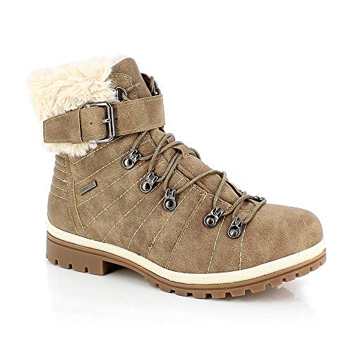 KIMBERFEEL Für Damen Adriana Schneestiefel, beige, 41 EU von KIMBERFEEL