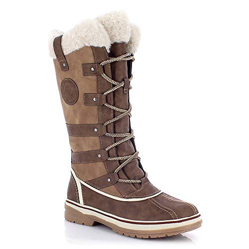 Kimberfeel Akutan Damen Schneestiefel Braun 35 von KIMBERFEEL