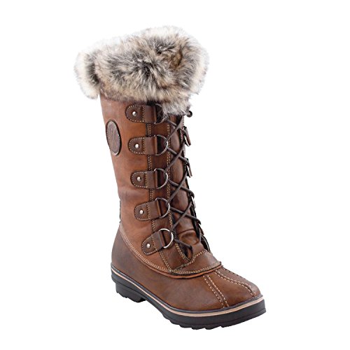 Kimberfeel – Damen-Stiefel für das Après-Ski „Beverly“, schokoladenbraun, braun, 39 von KIMBERFEEL