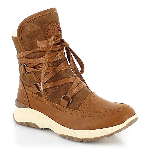 KIMBERFEEL Kresty Schneestiefel Damen, karamell, 36 EU von KIMBERFEEL