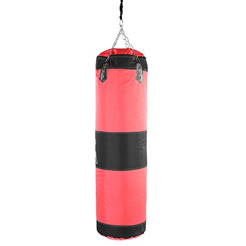 Boxsack Boxsack Für Erwachsene Ox Tuch Leere Training Boxen Haken Kick Sandsack Kampf Karate Punch Stanzen Sand Tasche Sandsack (Rot) von KIMISS