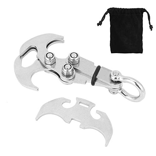 Faltbarer Grappling Hook, Claw Outdoor Survival Karabiner Mosqueton Tactico Grappin Klettern Schwerkrafthaken High Tool Faltbarer Grappling Hook, Claw Outdoor Survival Karabiner Mosqueton Tactico Grappin Klettern Schwerkrafthaken High Tool von KIMISS
