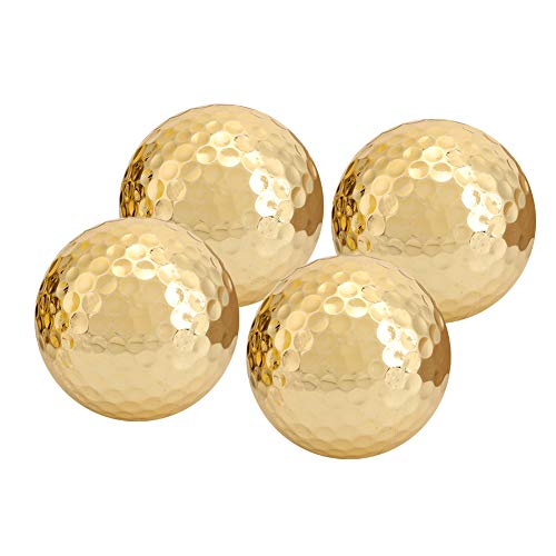 KIMISS 4Stk Tragbar Hoch, Schichtvergoldung Golfball Golfball Farbig Gold Qualität Double Silber Accessoire Golden von KIMISS