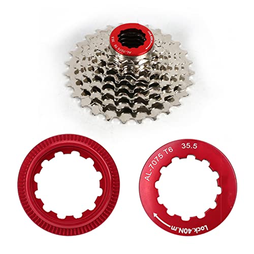 KIMISS Aluminium-Kassetten-Fahrradschwungrad – Leicht, Langlebig und Stilvoll für Ihre Radabenteuer (Rot) von KIMISS