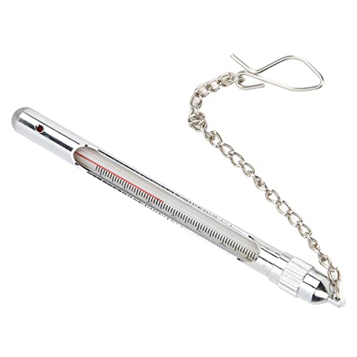 KIMISS Bachtemperatur-Werkzeug, Angelthermometer, Angelthermometer aus Metall, Kunststoff, Silikon, Bachwasser-Temperaturmesser, Fliegenfischer-Thermometer KIMISS Bachtemperatur-Werkzeug, Angelthermometer, Angelthermometer aus Metall, Kunststoff, Silikon, Bachwasser-Temperaturmesser, Fliegenfischer-Thermometer von KIMISS
