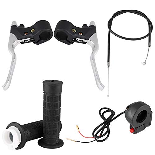 KIMISS Griffgriffe, Kill On/Off Schalter Gasbremshebel Kit für Pocket Bike Mini Motorrad ABS und Aluminiumlegierung Material KIMISS Griffgriffe, Kill On/Off Schalter Gasbremshebel Kit für Pocket Bike Mini Motorrad ABS und Aluminiumlegierung Material von KIMISS