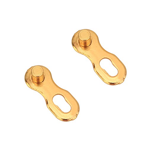 KIMISS Hochleistungs-Fahrradketten-Schnellspanner, 11-Gang-kompatibel – 2 Paar (Gold) von KIMISS