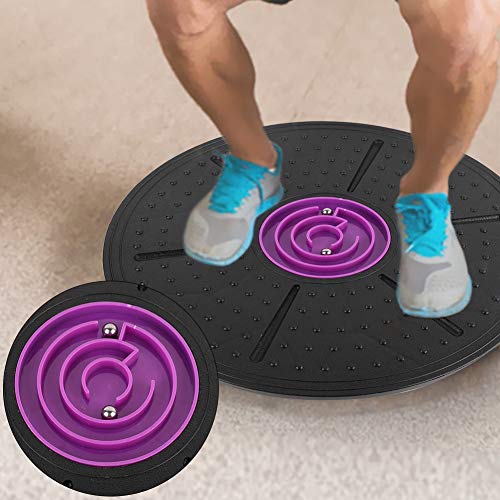 KIMISS Lila Labyrinth Wobble, Board Yoga Training Fitness Balance Board Balance Wobble Übung Stabilitätsscheibe von KIMISS