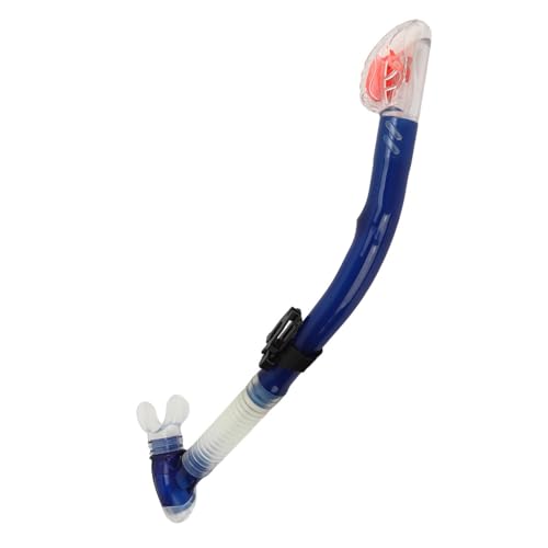 KIMISS Robuster Trockenschnorchelschlauch aus PVC und Silikon, Leichte Schwimmschnorchelausrüstung für Begeisterte Taucher (Blue) von KIMISS