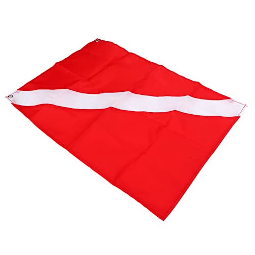 KIMISS Tauchflagge Scuba, Freediving Diver Down Boat Tauchen Speerfischen 50x35cm Rechteckig Rot Weiß KIMISS Tauchflagge Scuba, Freediving Diver Down Boat Tauchen Speerfischen 50x35cm Rechteckig Rot Weiß von KIMISS