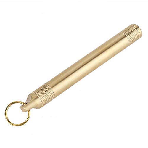 KIMISS Zigarettenhülsen-Etui, Zigarettenbehälter, Messing, Messing, Pillenflaschenhalter, Fach, Zigaretten-Zahnstocher-Behälter, Medizin-Etui KIMISS Zigarettenhülsen-Etui, Zigarettenbehälter, Messing, Messing, Pillenflaschenhalter, Fach, Zigaretten-Zahnstocher-Behälter, Medizin-Etui von KIMISS