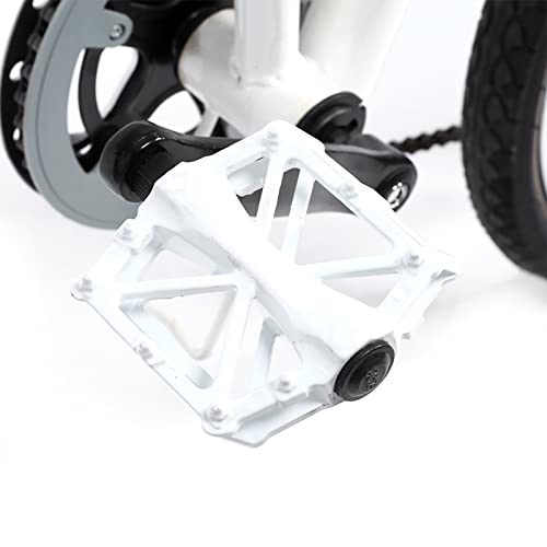 Premium-Qualität, 1 Paar Aluminium-MTB-Rennradpedale – rutschfest, Langlebig und Rostfrei – (White) von KIMISS