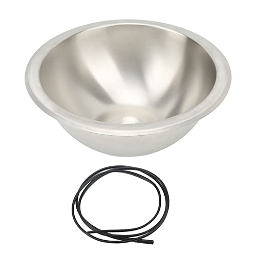 Rundes Edelstahl-Spülbecken Single RV Kitchen Sink RV Sink Sink Single Bowl Sink 10 RV Kitchen Sink Wiredrawing Smoothing Space Saving for Boat Rundes Edelstahl-Spülbecken Single RV Kitchen Sink RV Sink Sink Single Bowl Sink 10 RV Kitchen Sink Wiredrawing Smoothing Space Saving for Boat von KIMISS