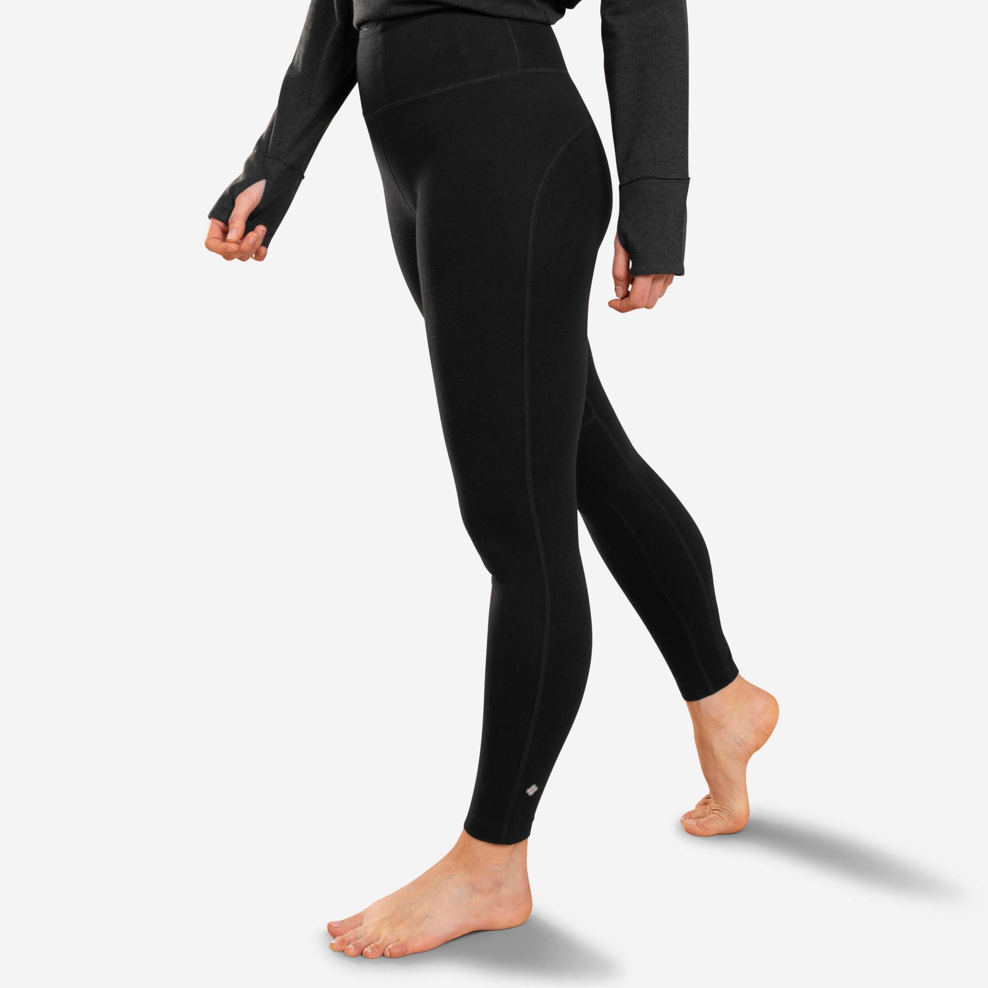 Leggings Yoga Damen Baumwolle - schwarz von KIMJALY