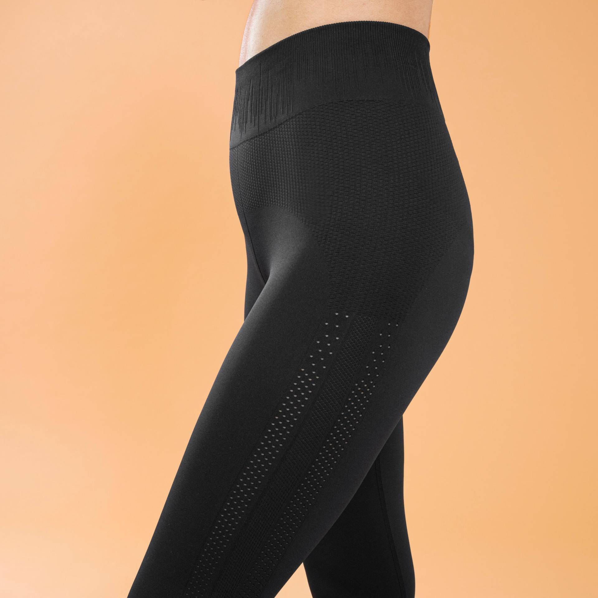 7/8-Leggings Yoga nahtlos - Premium schwarz von KIMJALY