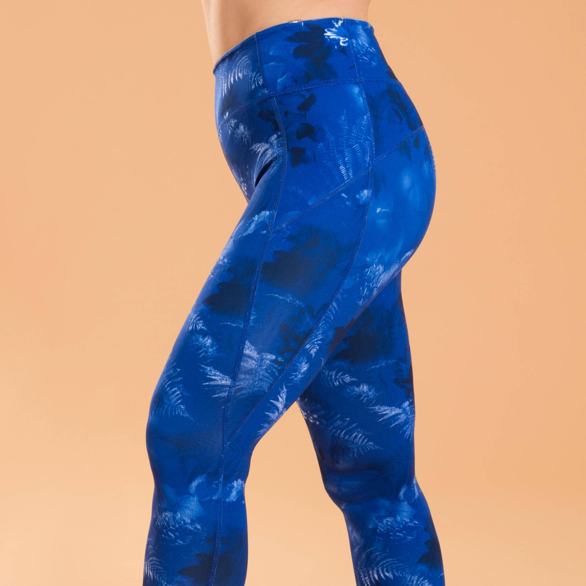 Leggings dynamisches Yoga Damen wendbar ‒ uni/blau bedruckt Leggings dynamisches Yoga Damen wendbar ‒ uni/blau bedruckt von KIMJALY
