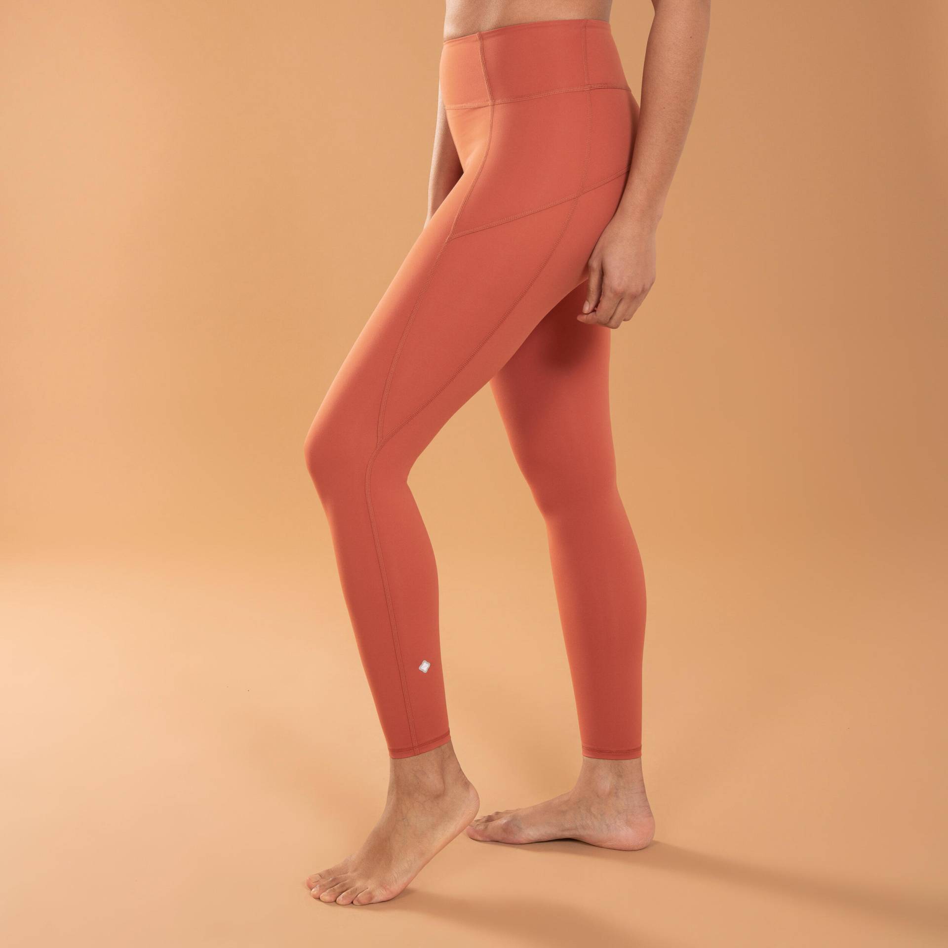 Leggings dynamisches Yoga figurformend - braun von KIMJALY