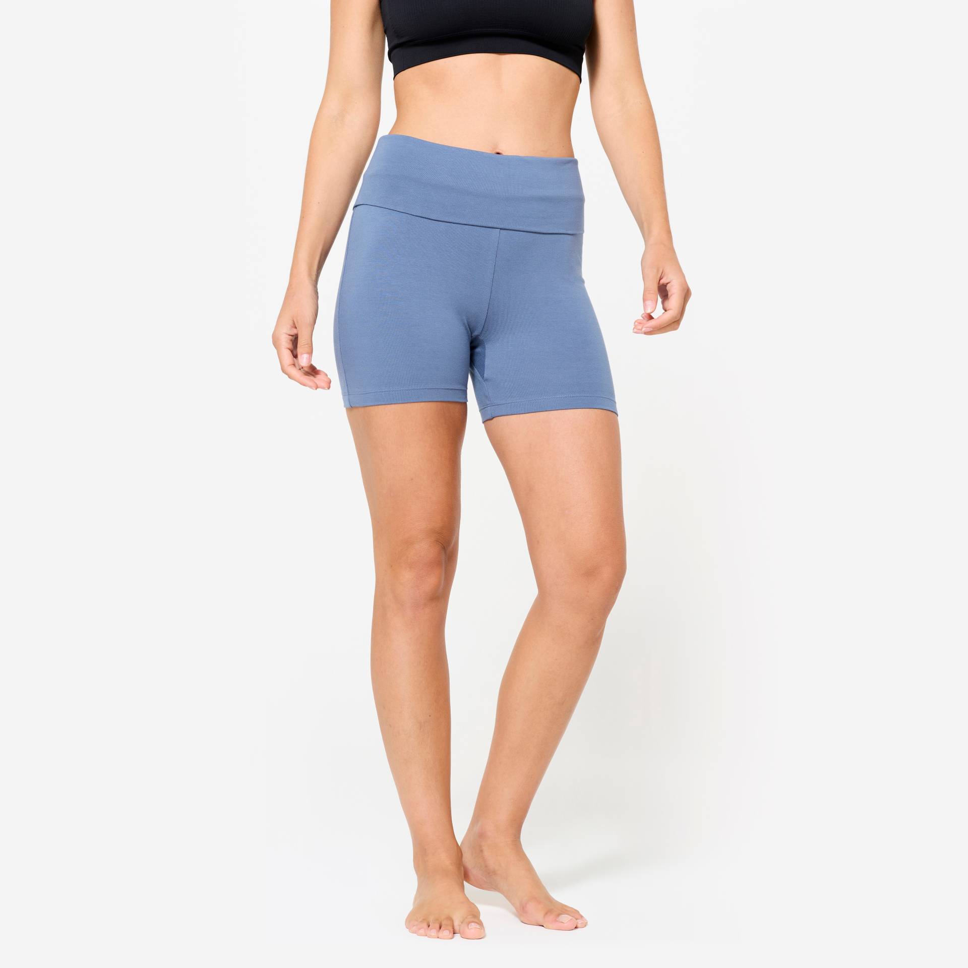 Shorts sanftes Yoga Damen - kometenblau Shorts sanftes Yoga Damen - kometenblau von KIMJALY