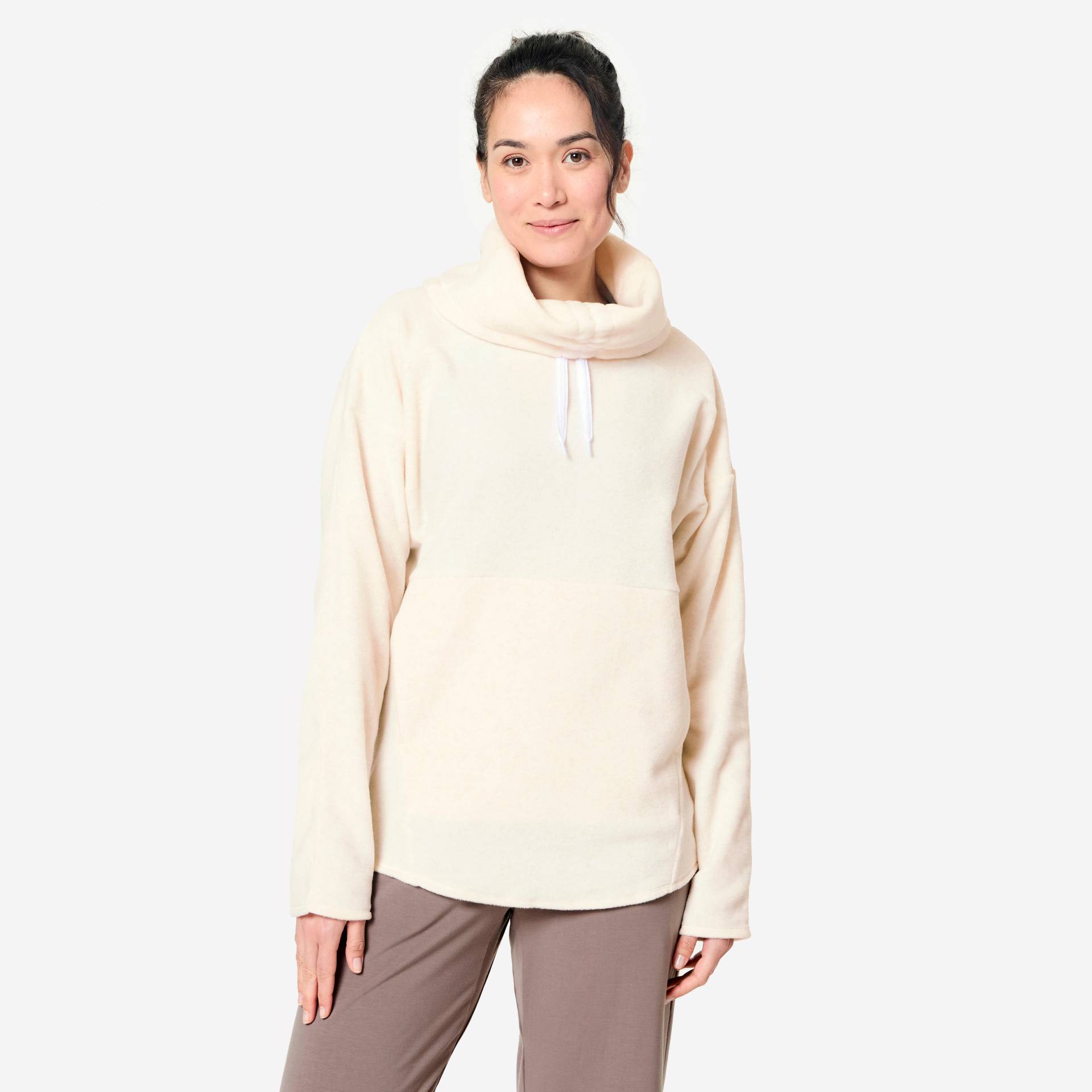 Sweatshirt Yoga Damen Entspannung Fleece - beige Sweatshirt Yoga Damen Entspannung Fleece - beige von KIMJALY
