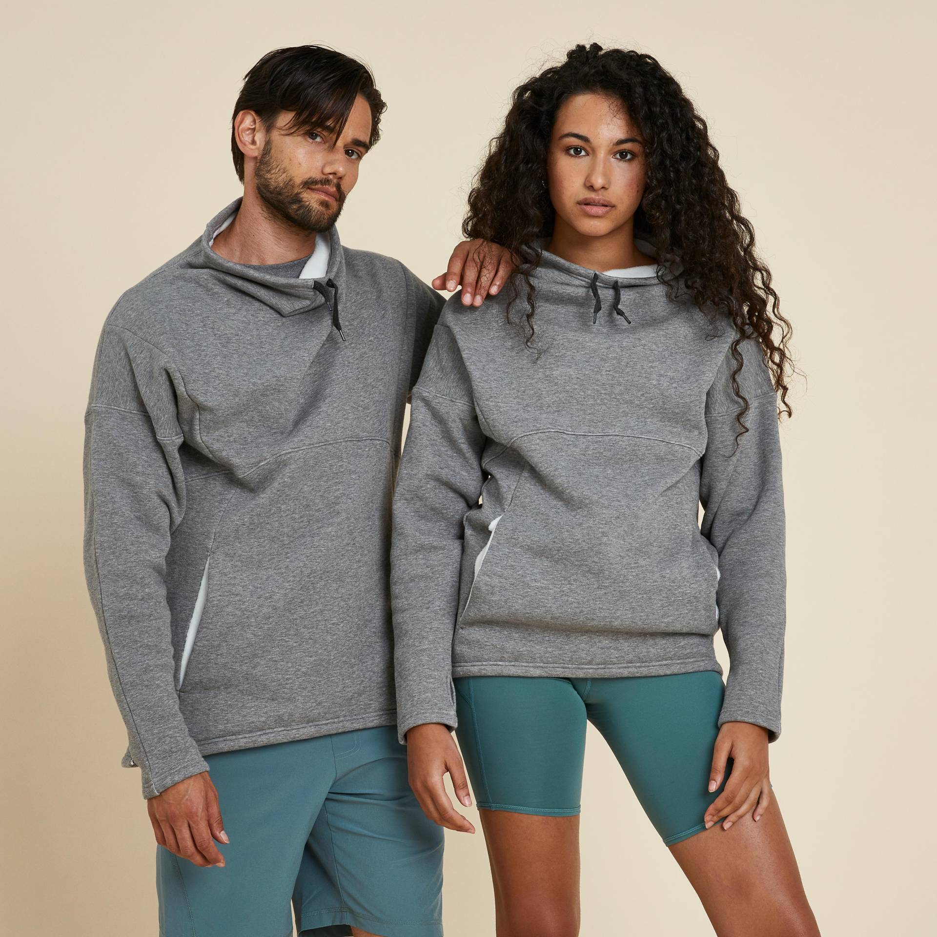 Yoga Sweatshirt warm - grau von KIMJALY